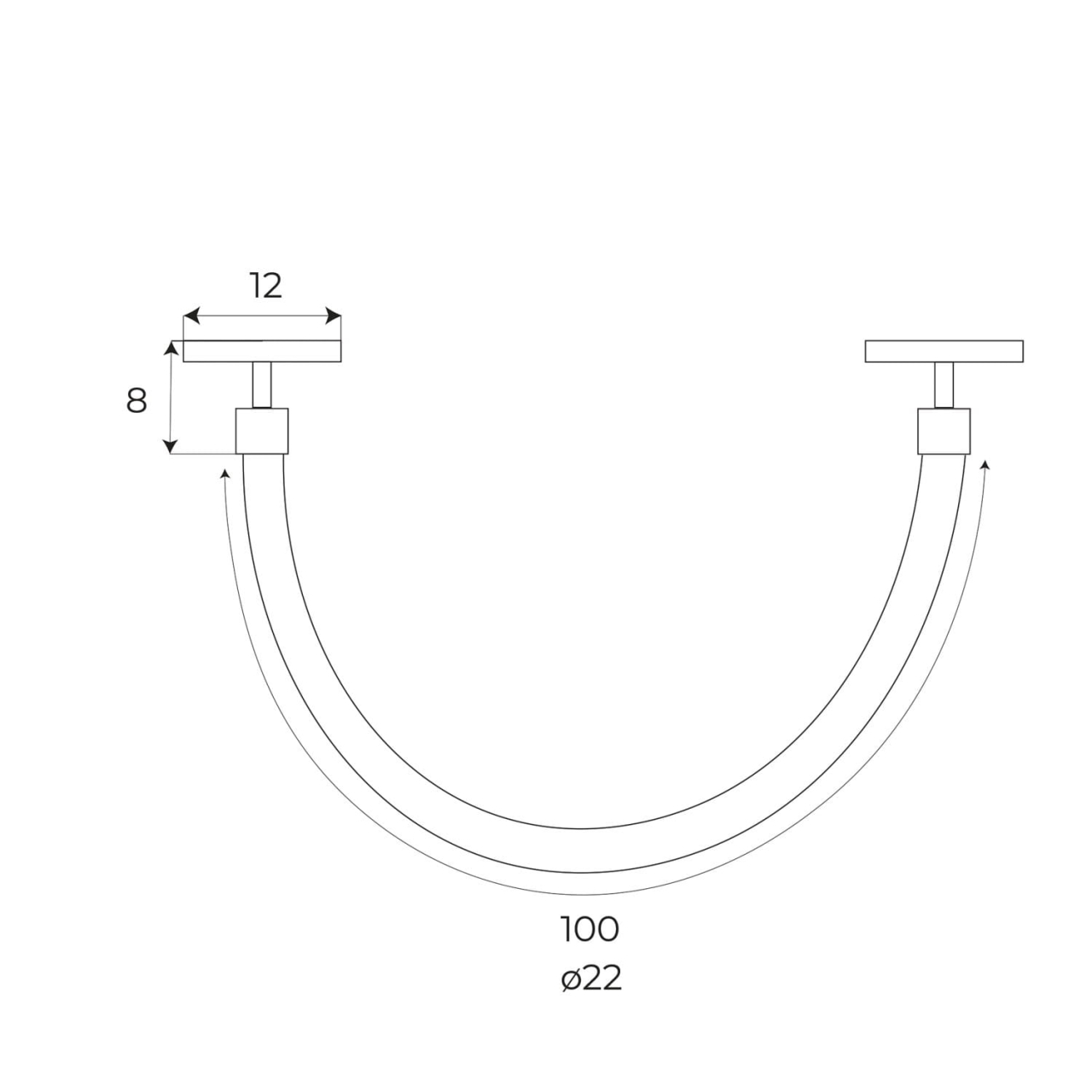 Maxlight M0021N Magnetic Tube 1meter On/Off [6]