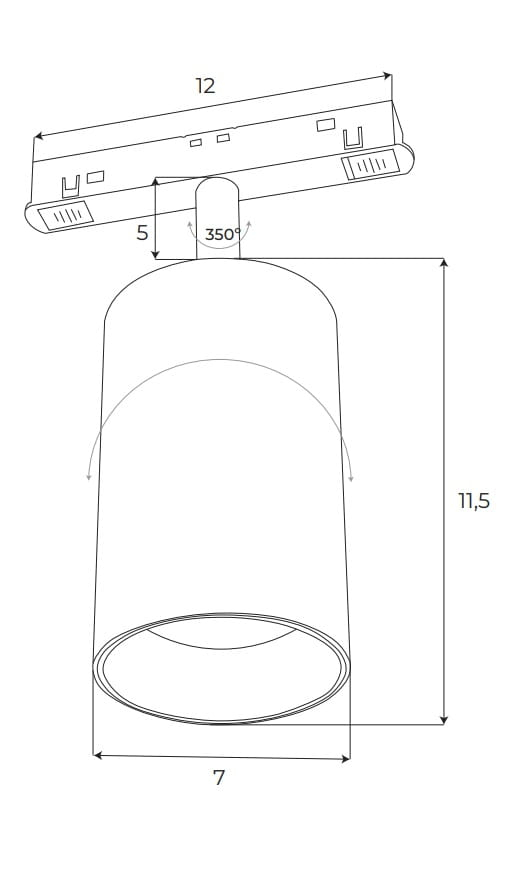 Maxlight M0032N Magnetic Reflector 18W On/Off [4]