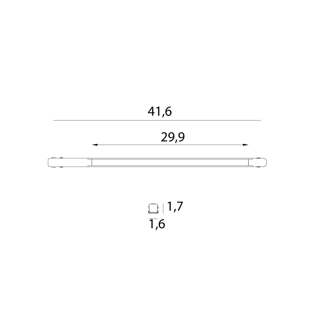 Maxlight M0050N Magnetic Flat line 40cm On/Off [3]