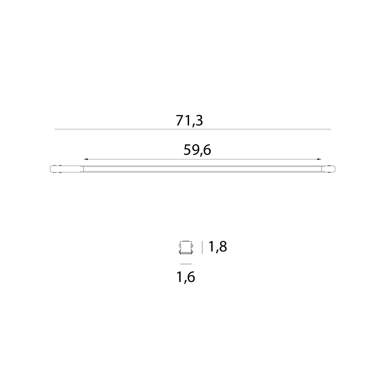 Maxlight M0057Z Magnetic Flat line 72cm Zigbee [3]