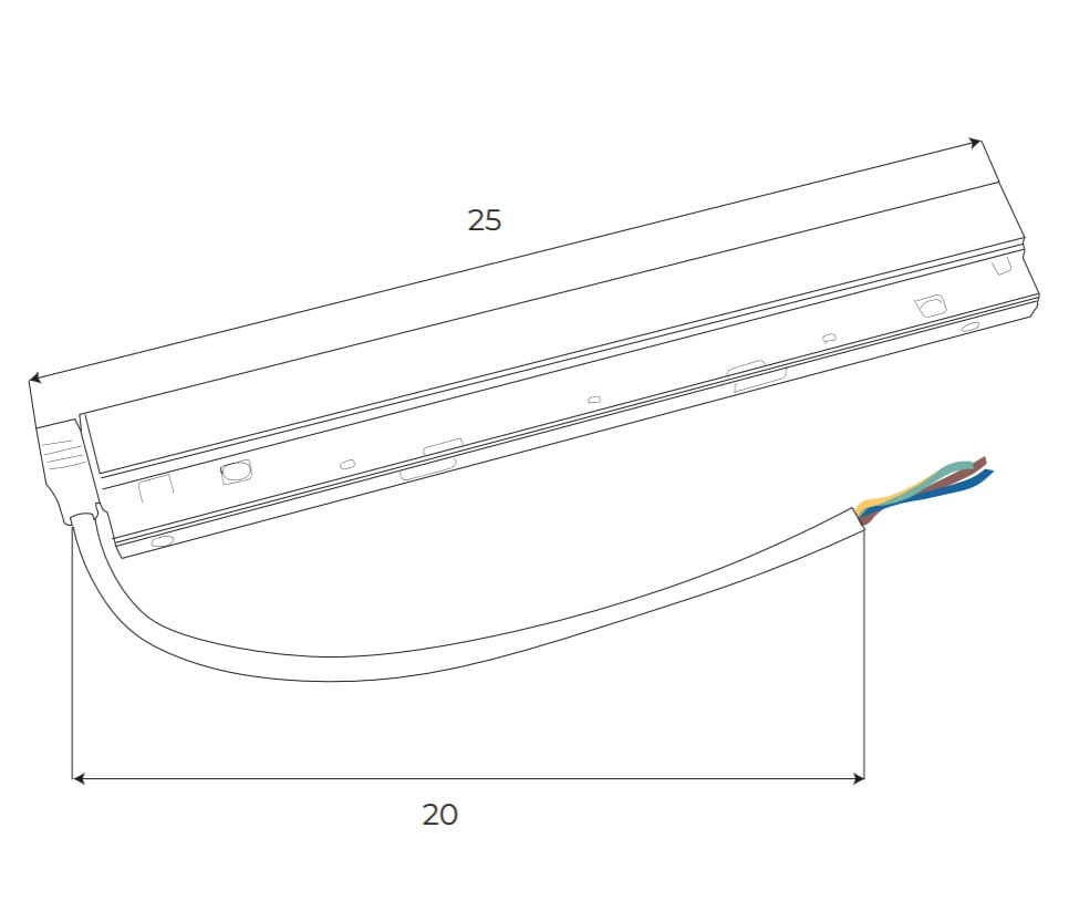 Maxlight Magnetic MA0006 Sursa 48V 100W dimmabil DALLI pentru sina magnetica [2]