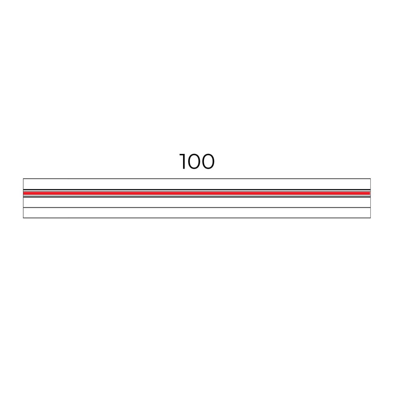 Maxlight MHT1-100-WH 3-circuits track 1m [4]