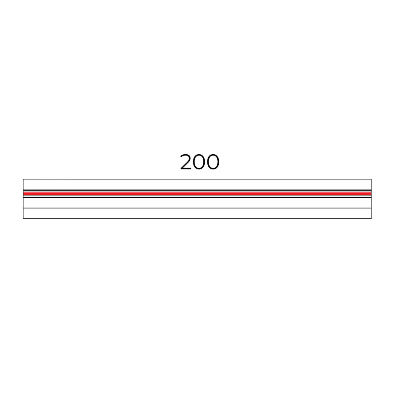 Maxlight MHT1-200-WH 3-circuits track 2m [4]