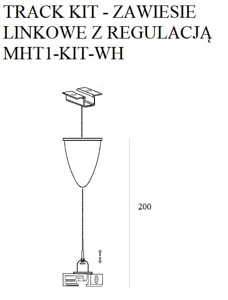 Maxlight MHT1-KIT-BK Cable suspension adjustable 2m [2]