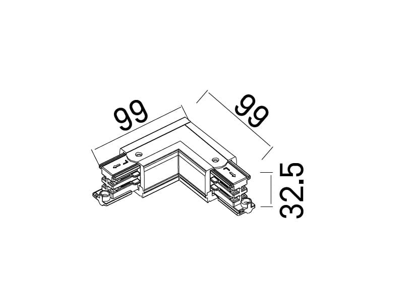 Maxlight MHT1-L/R-WH L connector. right [2]