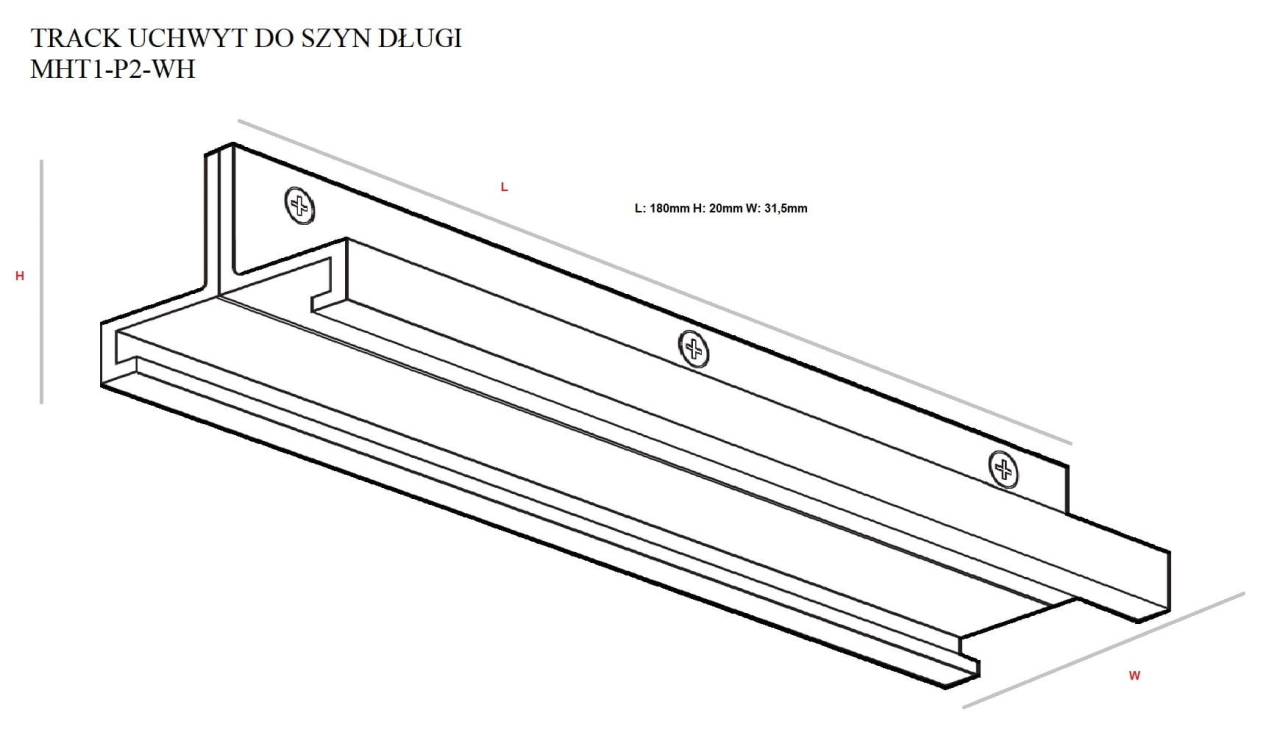 Maxlight MHT1-P2-WH Track bracket. long [2]