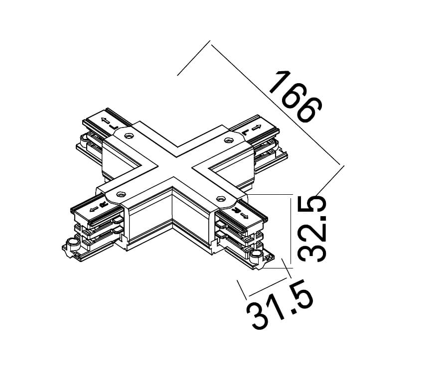 Maxlight MHT1-X-WH X connector [2]