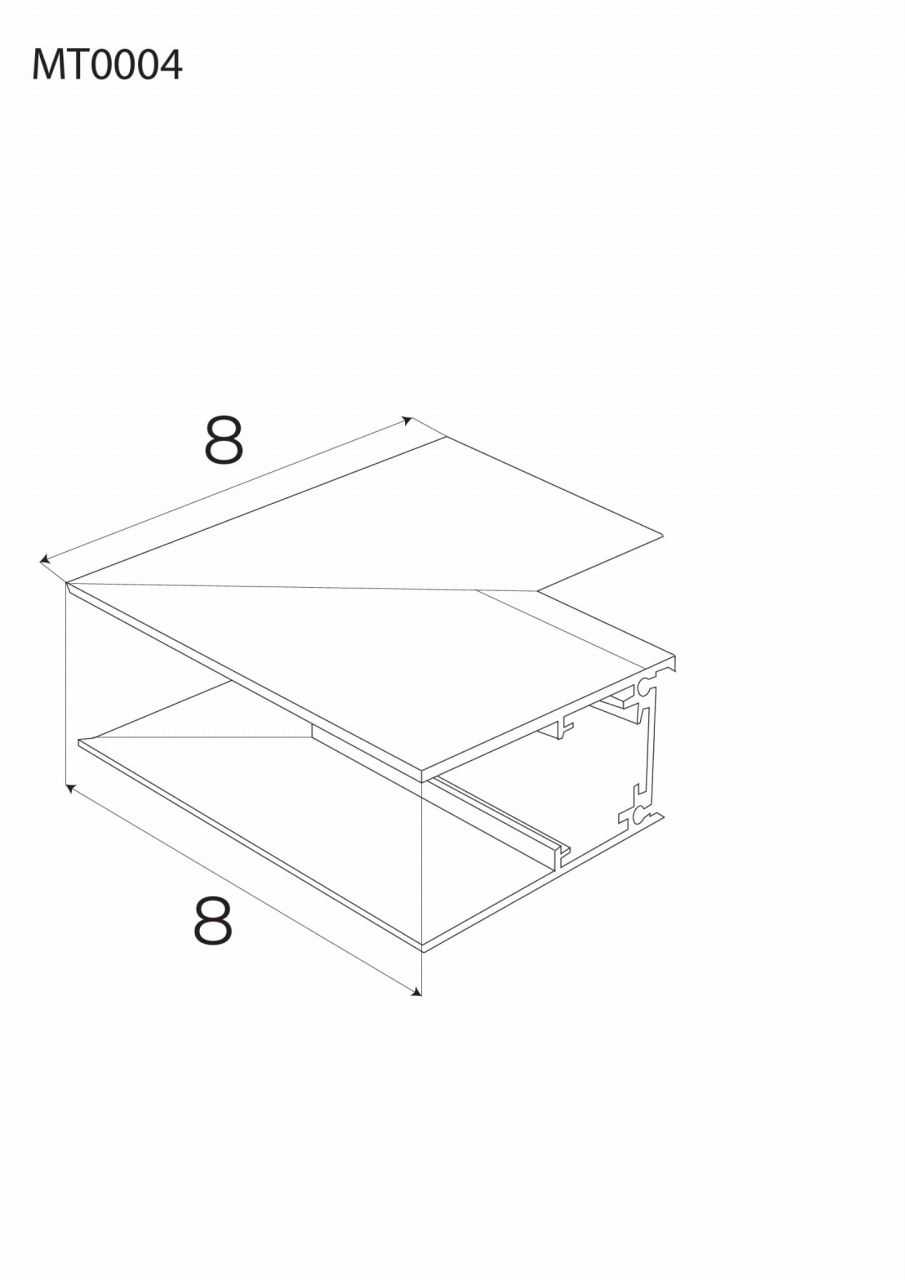 Maxlight MT0004 Magnetic Offset corner for high-profile surface track MT0001/MT0002 [2]