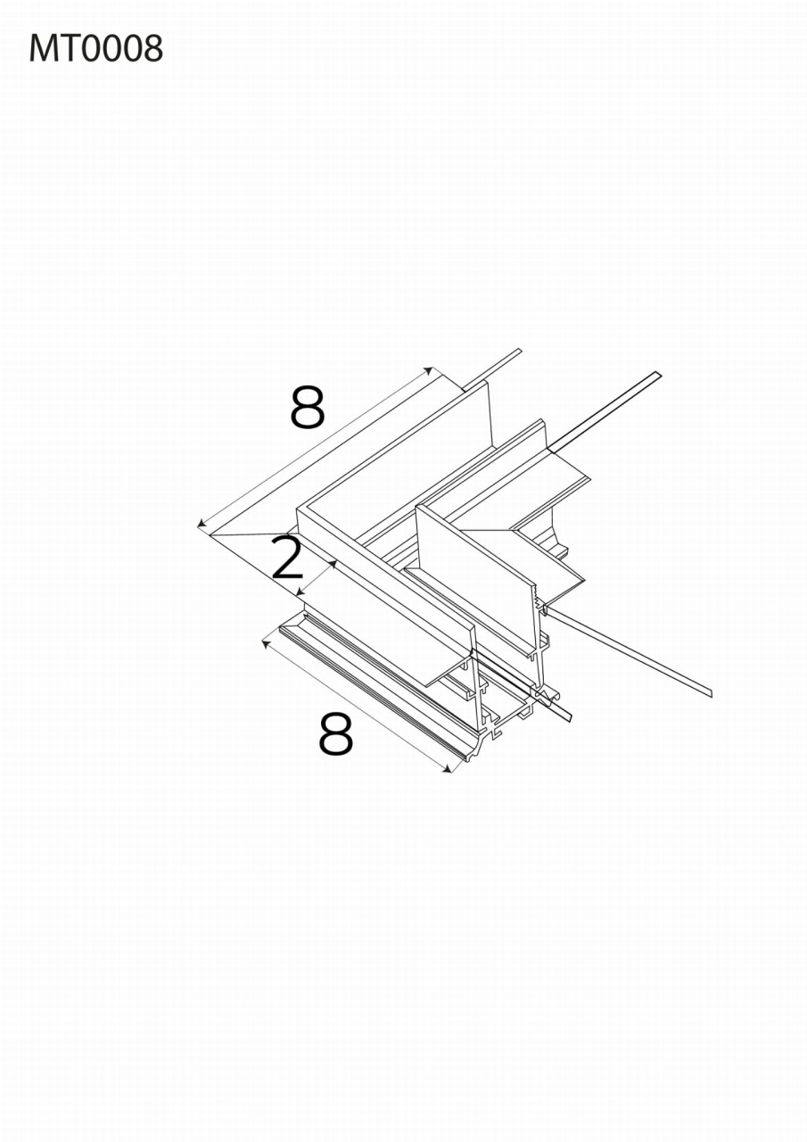 Maxlight MT0008 Magnetic 90° corner for recessed track MT0006/MT0007 [4]