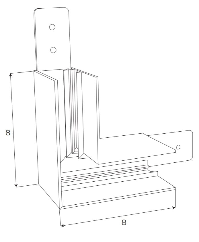 Maxlight MT0020 Magnetic 90° corner for high-profile surface track MT0018/MT0019 [2]