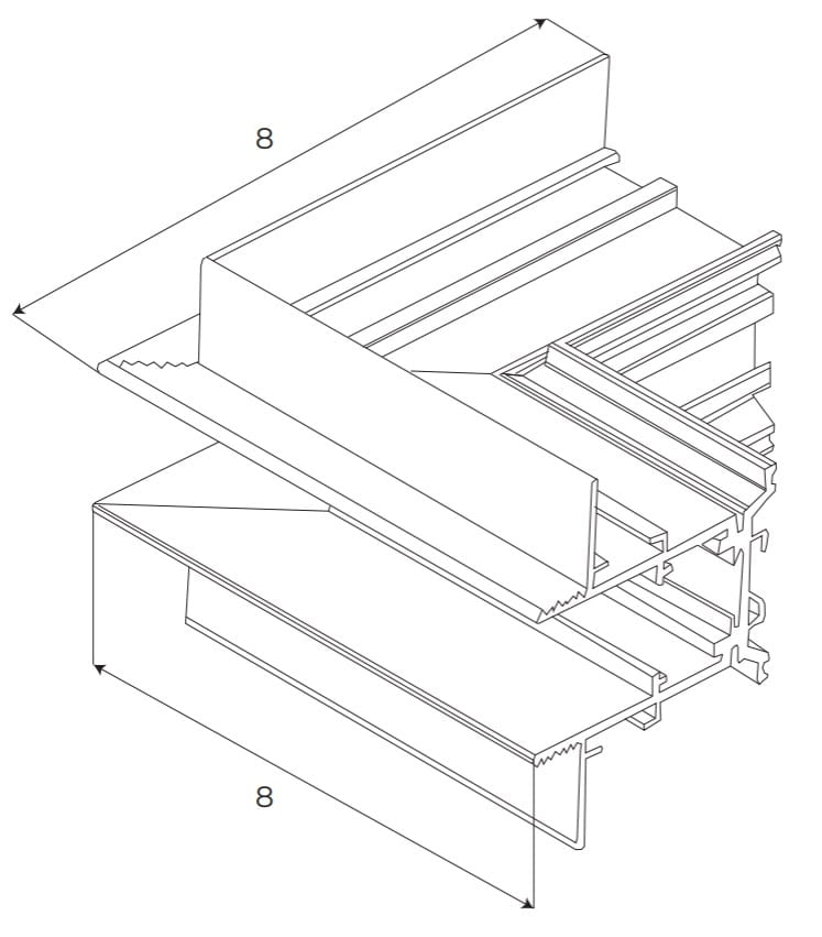 Maxlight MT0026 Magnetic Offset corner for recessed track MT0023/MT0024 [2]