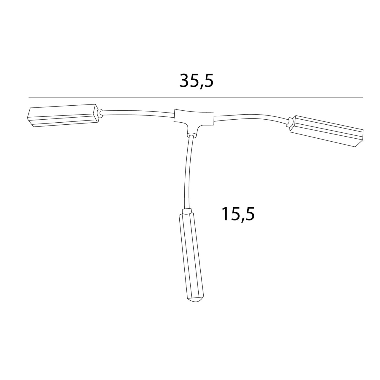 Maxlight MT0035 Magnetic T-shape electrical connector [2]