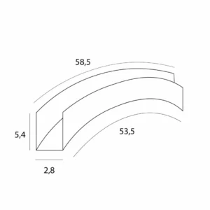 Maxlight MT0036 Magnetic High-profile surface-mounted track arc [9]