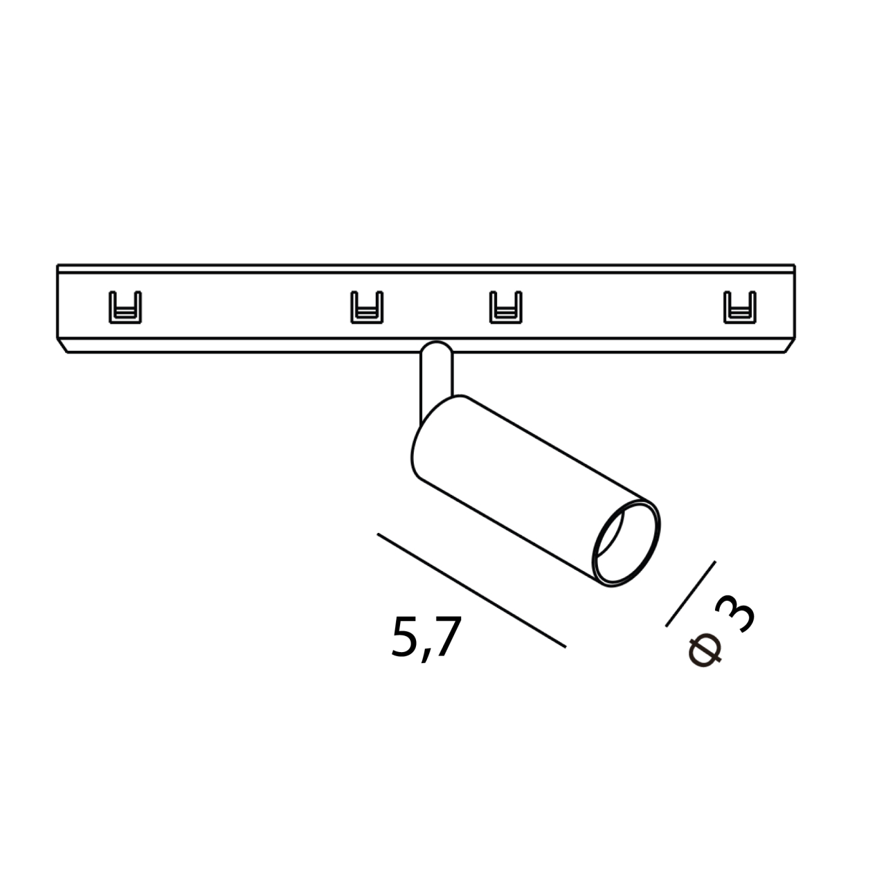 MAXLIGHT N0001N Micro11 Reflector 5W On/Off 3000K On-Off- MICRO11 [5]