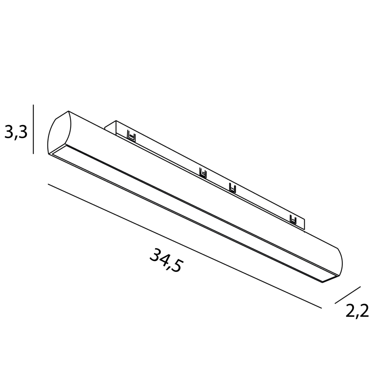 MAXLIGHT N0007N Micro11 Rotatable line 18W On/Off [5]