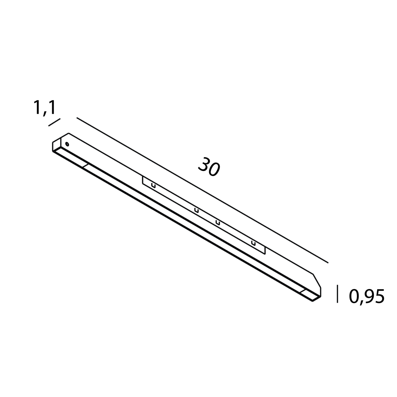 MAXLIGHT N0008N Micro11 Flat line 12W On/Off [3]