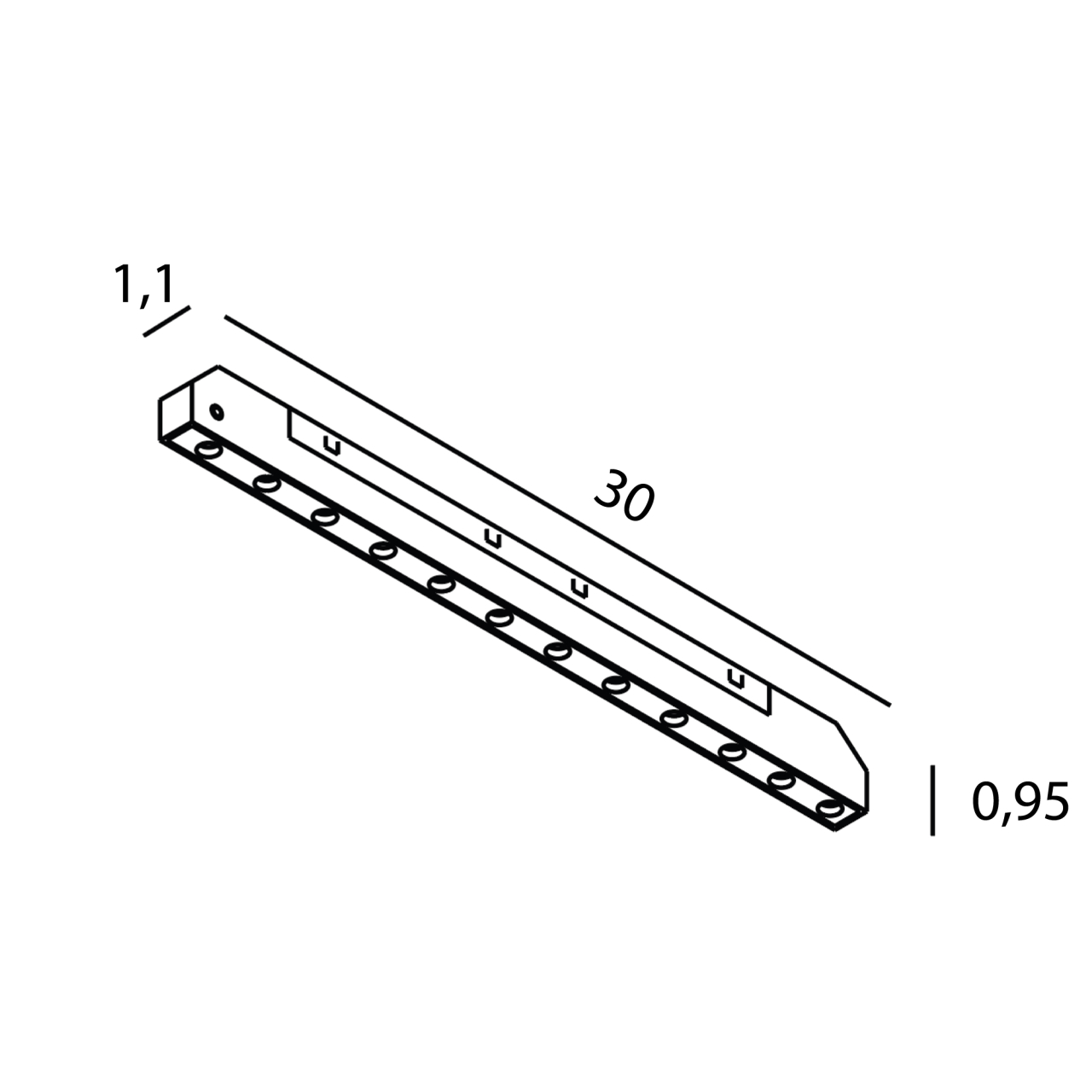 MAXLIGHT N0009N Micro11 Slim grid 12W On/Off [3]