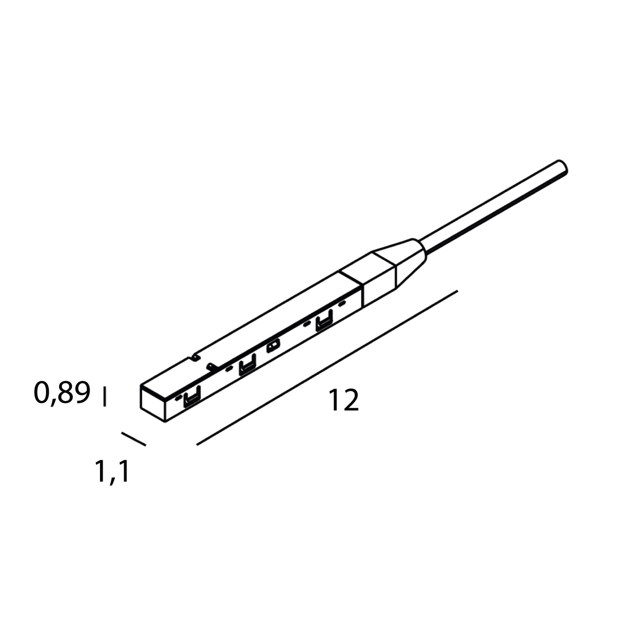 MAXLIGHT NA0001 End feed for external power supply BLACK [4]