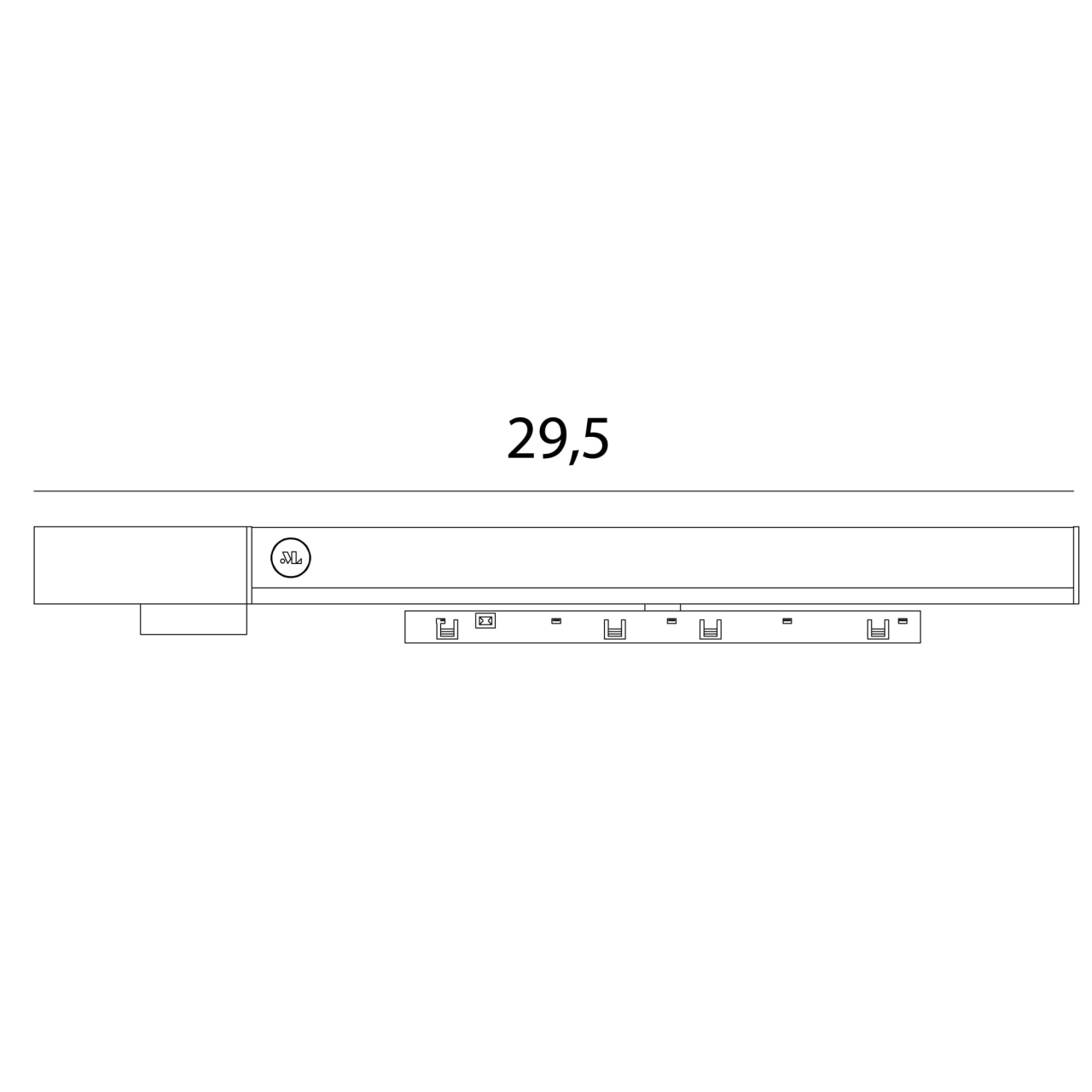 MAXLIGHT NA0006 Micro11 In-track driver 100W - MICRO11 black [2]