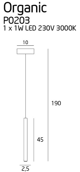 ORGANIC I P0203 - suspensie LED - negru [6]