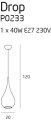 DROP P0233 - suspensie moderna negru [9]