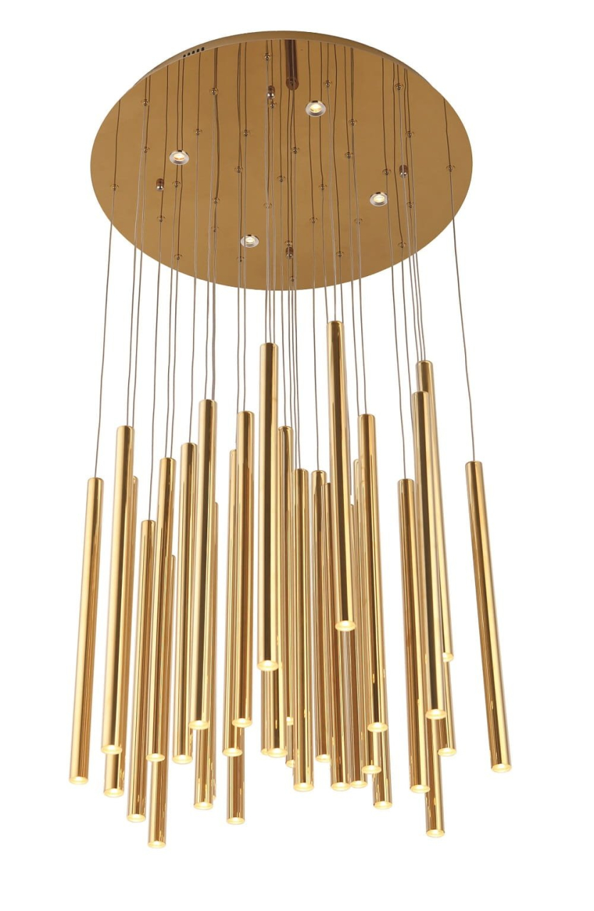 MAXLIGHT P0242D Lustre simple ORGANIC 33x1 Auriu [4]