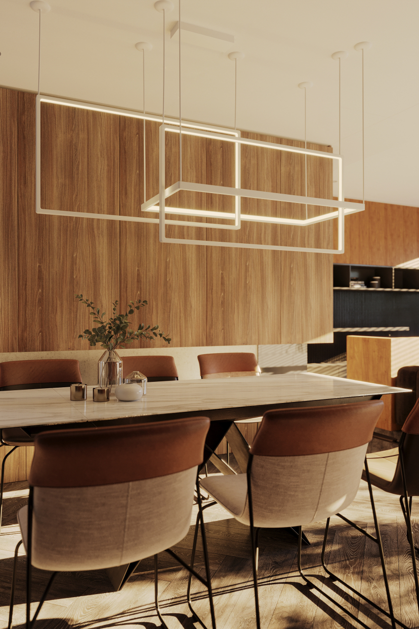 MAXLIGHT P0272 Lustre simple GEOMETRIC BIAŁA-Suspensie [5]