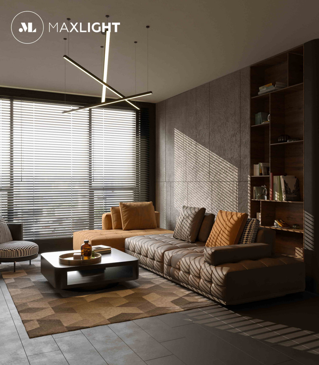 MAXLIGHT P0311 Lustre simple TRIO 3 NEGRU [6]