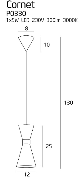 Maxlight P0330 Cornet - suspensie moderna [4]
