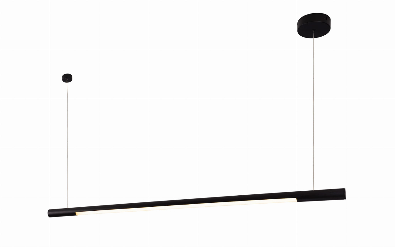 MAXLIGHT P0358 Lustre simple ORGANIC HORIZON 150CM CZARNA-Suspensie [4]