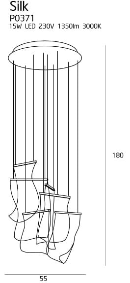 Maxlight P0371D Silk - suspensie moderna LED [5]