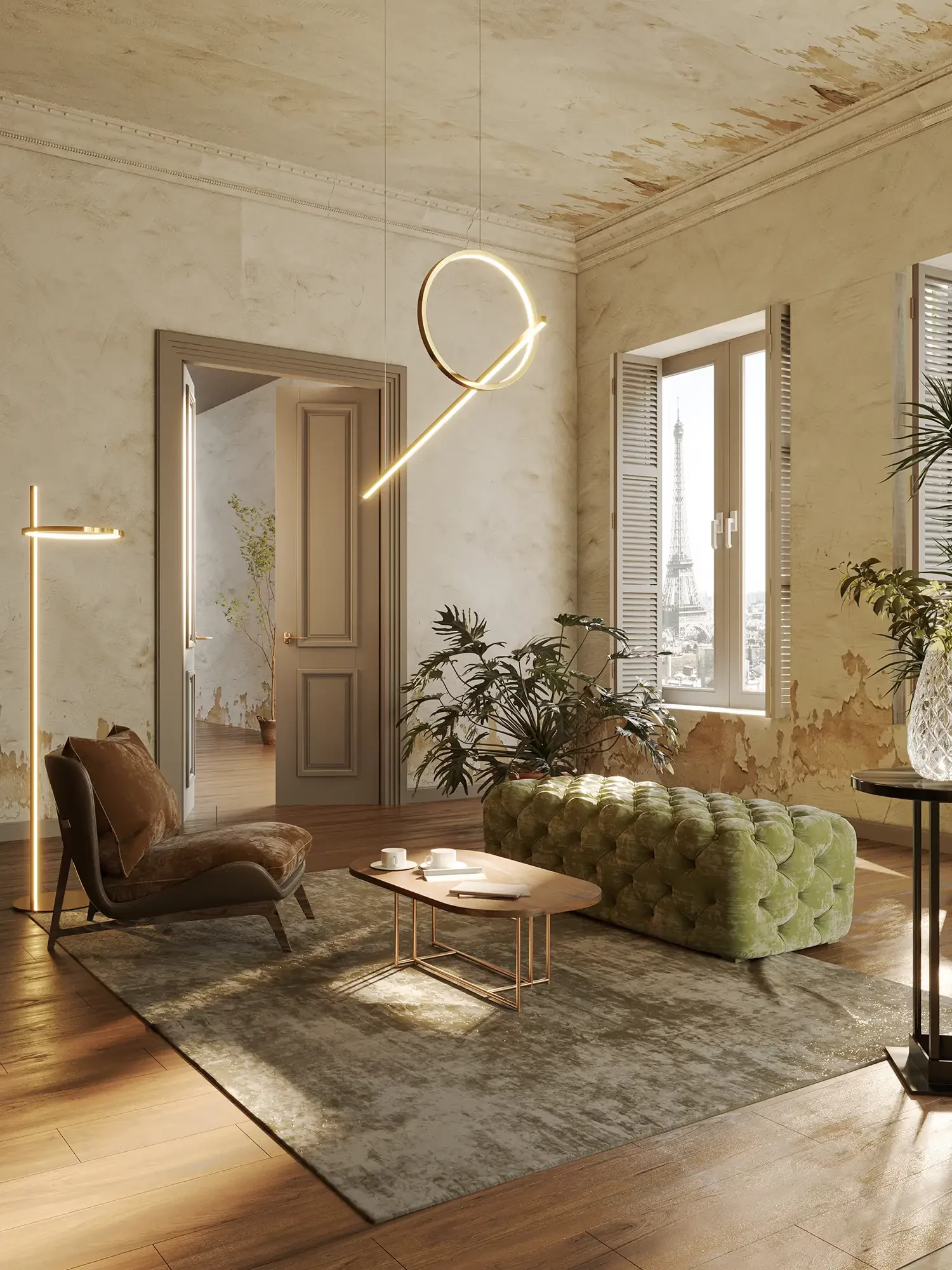 MAXLIGHT P0390 Lustra simpla LOZANNA 18W auriu [5]