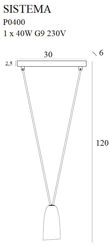 MAXLIGHT P0400 Lustre simple SISTEMA I [4]