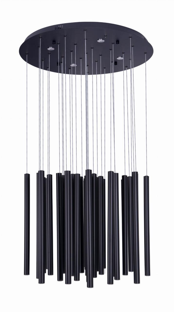 MAXLIGHT P0419D Lustre simple ORGANIC 33x1 Negru Dimmabil [3]
