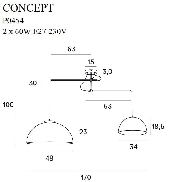 Maxlight P0454 Concept - suspensie moderna [4]
