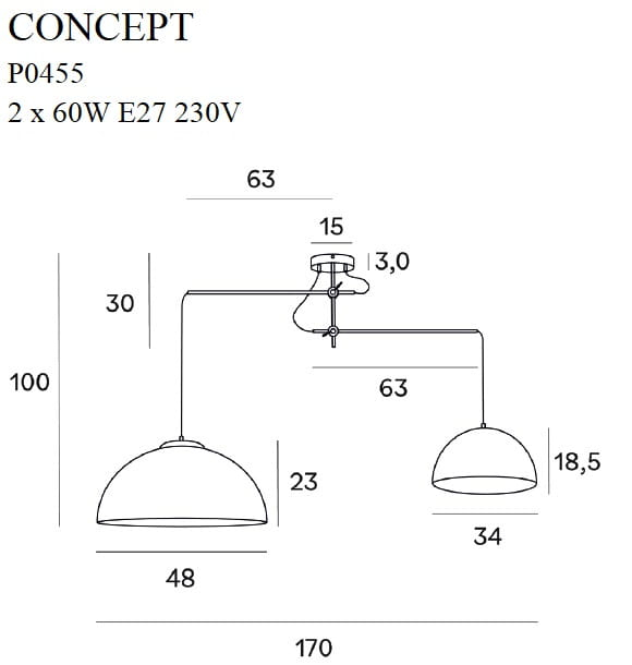 Maxlight P0455 Concept - suspensie moderna [3]