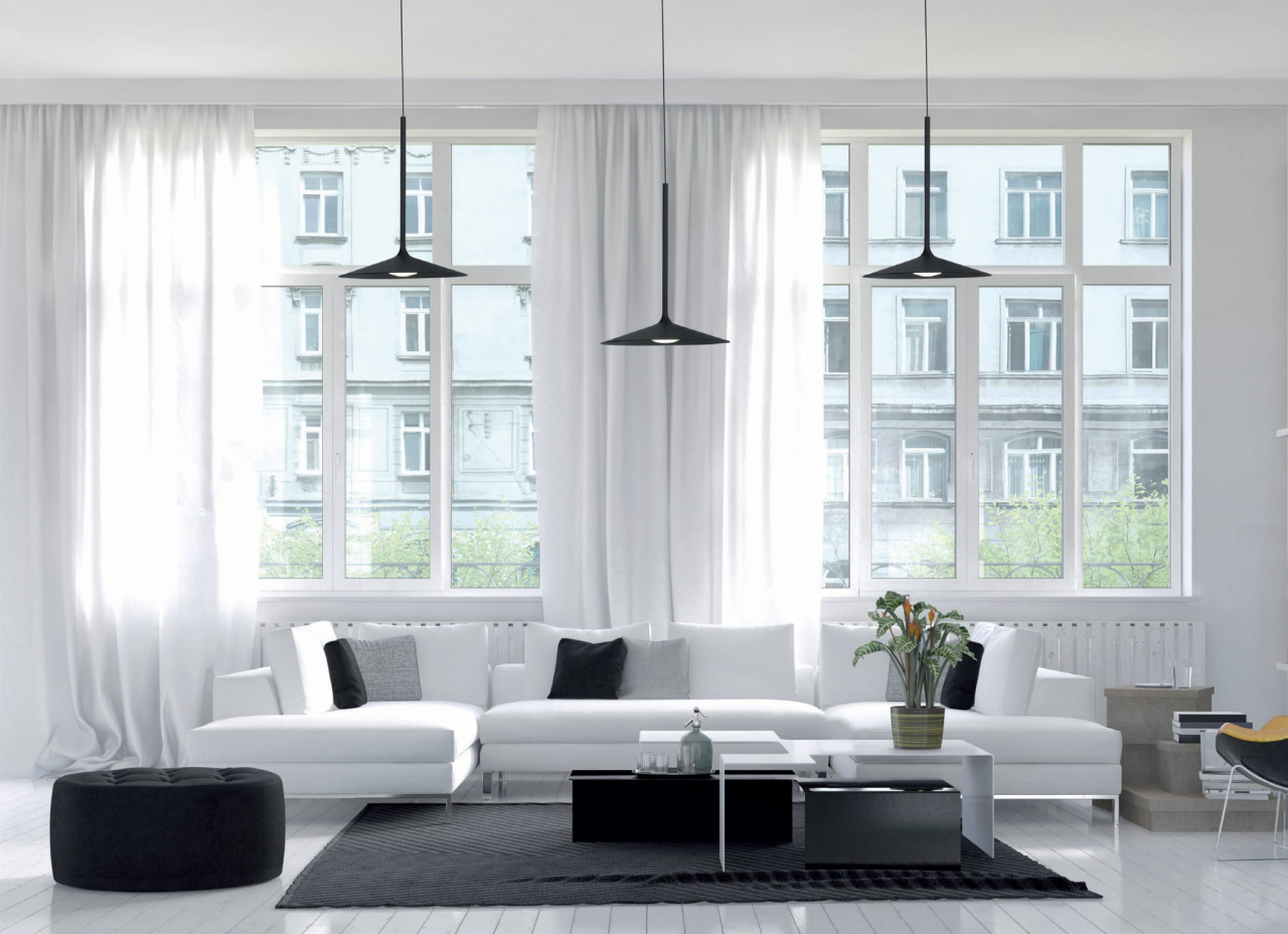 HANA P0456 - suspensie moderna LED negru [5]