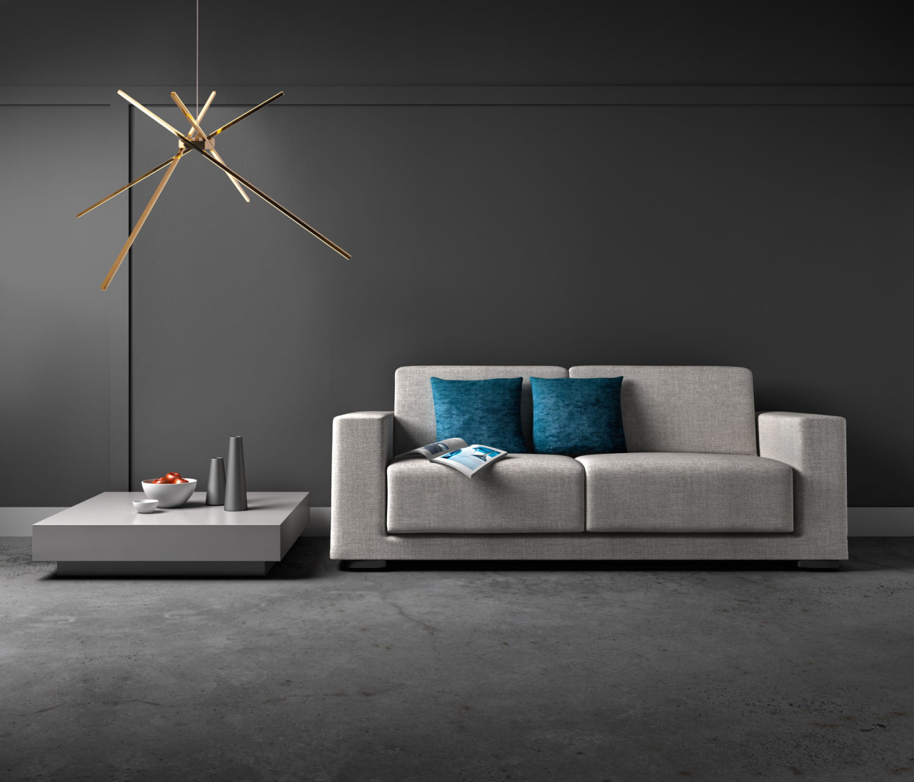 MAXLIGHT P0457 Lustre simple SPIDER auriu [6]