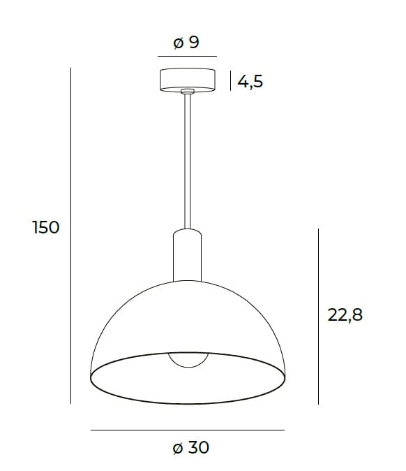 MAXLIGHT P0473 Lustre simple LUISANT-Suspensie [4]