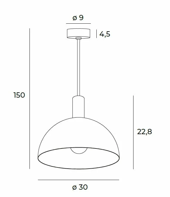MAXLIGHT P0473 Lustre simple LUISANT-Suspensie [2]