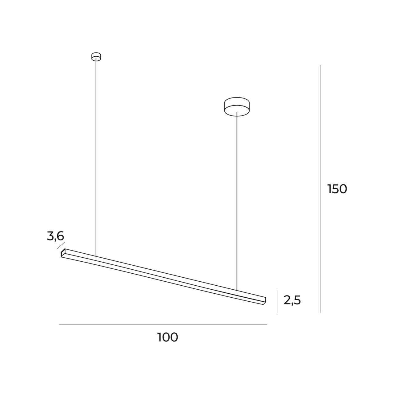 MAXLIGHT P0475D Lustre simple TRIO 1 Auriu periat [2]