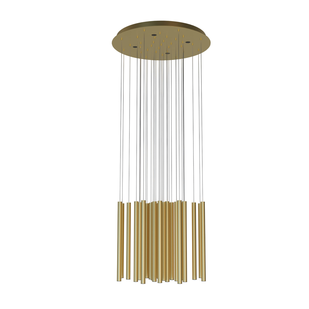 MAXLIGHT P0476D Lustre simple ORGANIC 33x1  Auriu Periat - dimmabil [4]