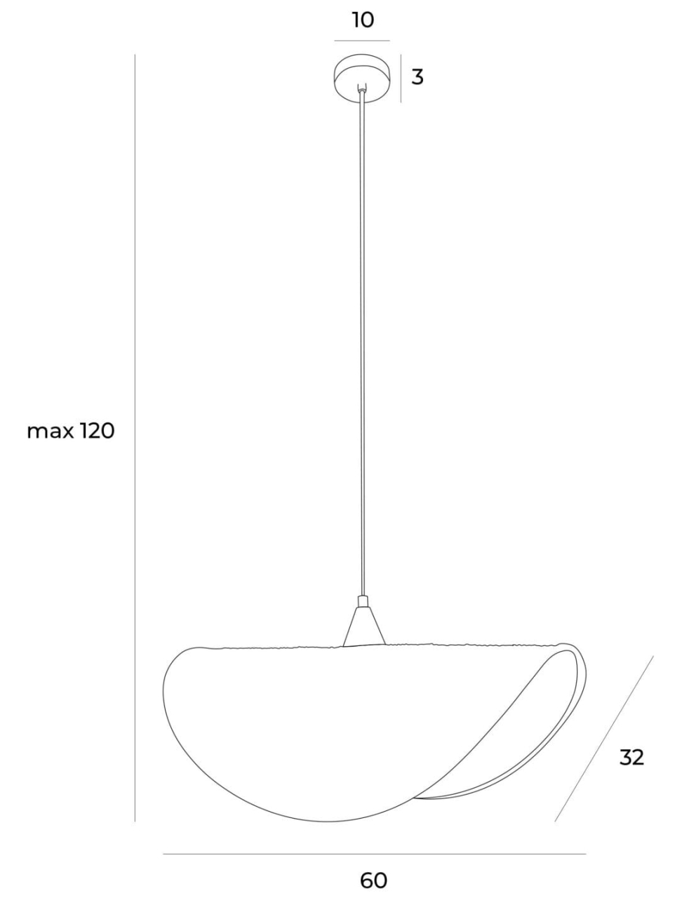 MAXLIGHT P0498 Lustre simple KOSHI I [4]