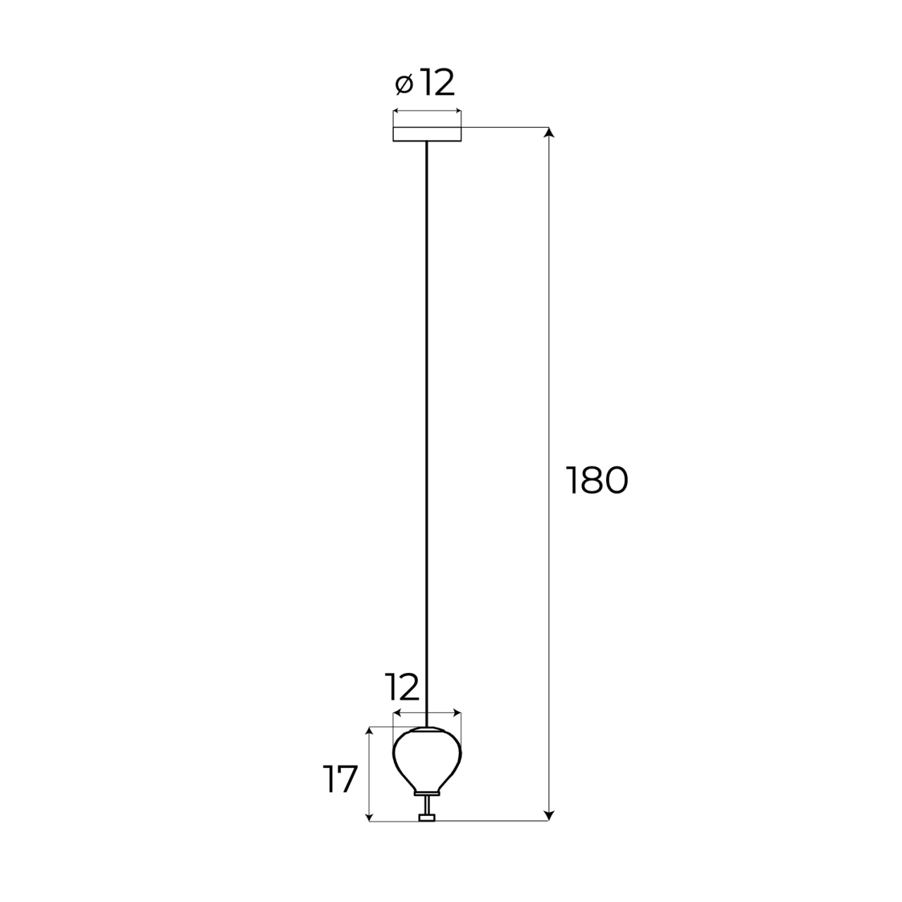 MAXLIGHT P0527 Lustre simple PALLONCINI 1 CLEAR GLASS [6]