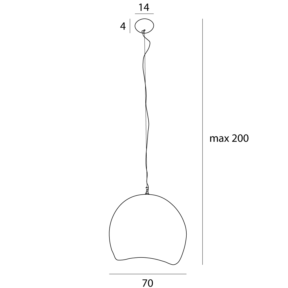 MAXLIGHT P0534 Lustre simple PIERRE 70CM [7]