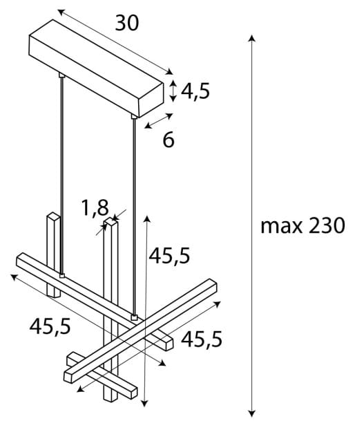 MAXLIGHT P0546 Lustre simple SOHO [4]