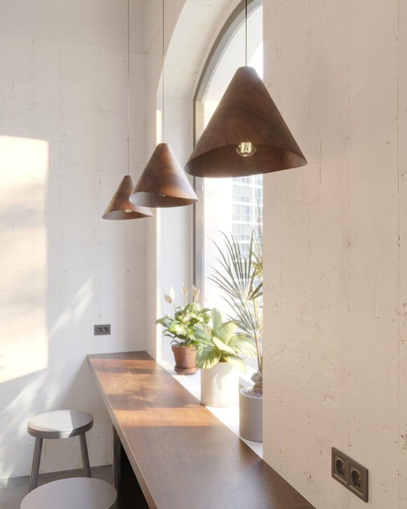 MAXLIGHT P0548 Lustre simple SAKURA DARKWALNUT WOOD [8]