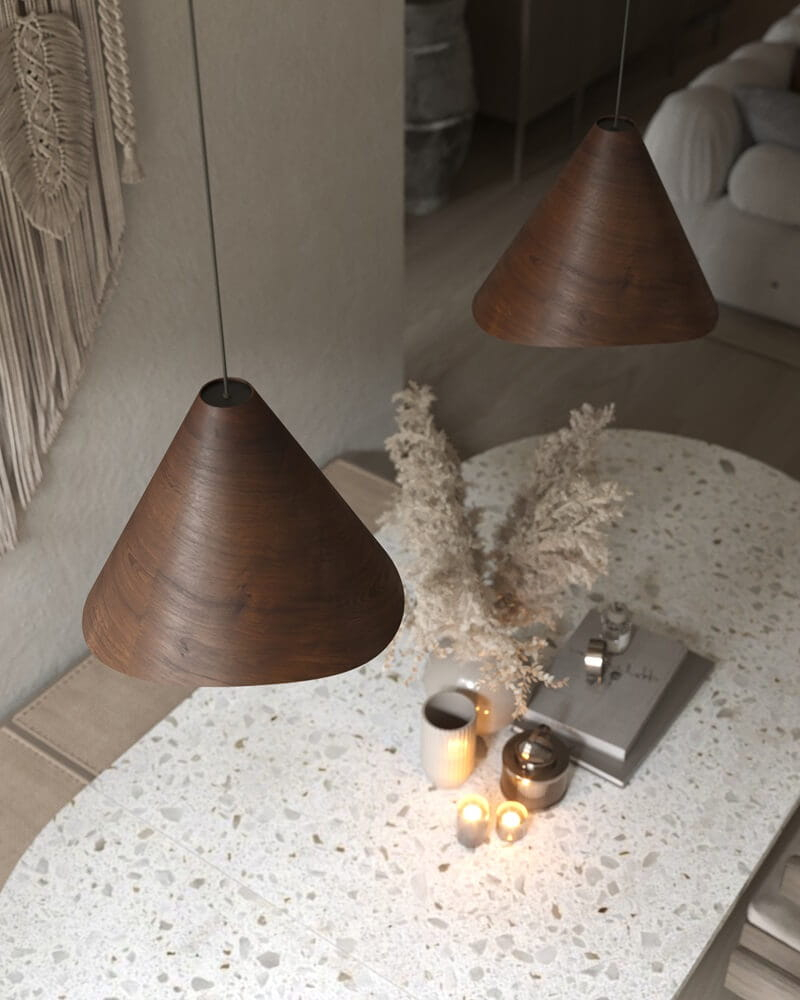 MAXLIGHT P0548 Lustre simple SAKURA DARKWALNUT WOOD [7]