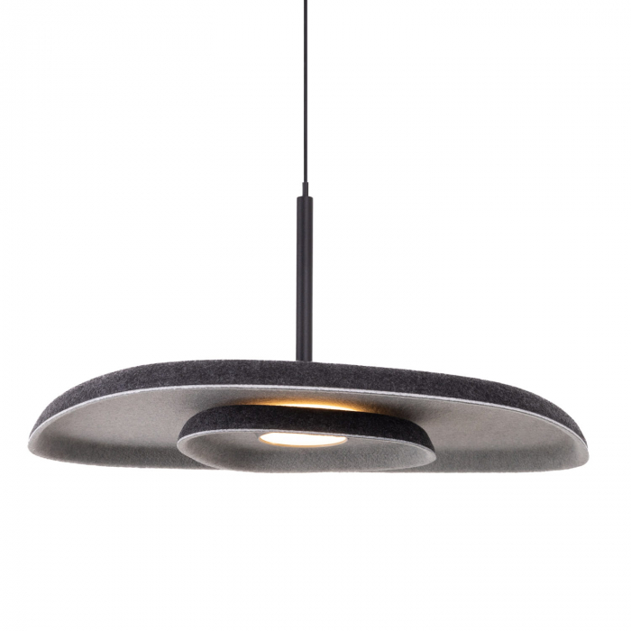 MAXLIGHT P0560 LAMPA WISZACA DEUX BLACK&GREY- suspensie moderna LED [2]
