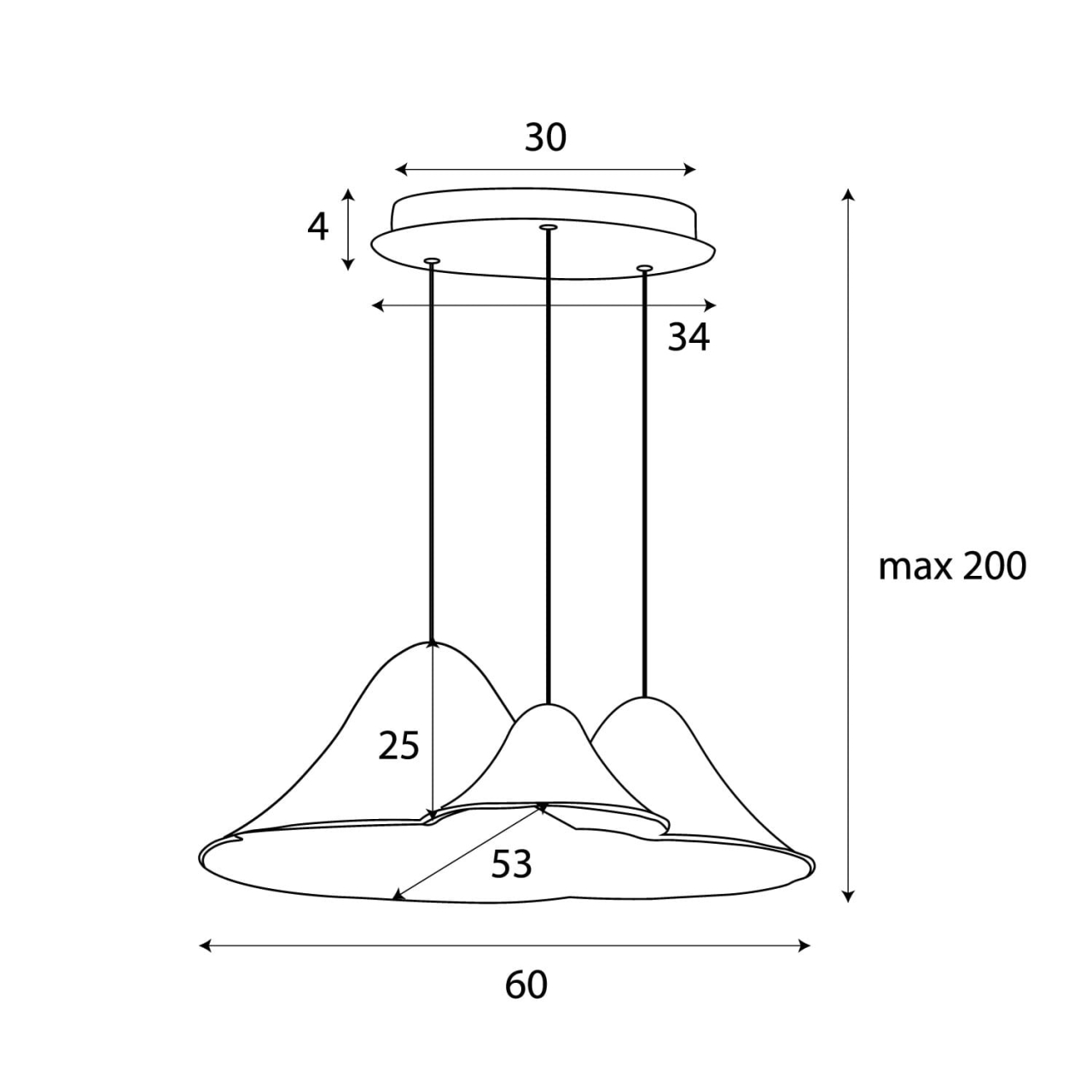 MAXLIGHT P0565 LAMPA WISZACA BELLMOND BLACK&GREY - suspensie moderna LED [13]